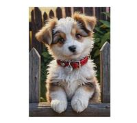 Rompecabezas Para Adolescentes 1000pcs(52x38cm) Cute Puppy Red Collar Rompecabezas Para Adultos Juguetes Antiestrés Desafío Difícil Juego Desafiante Regalos 1000pcs(52x38cm)