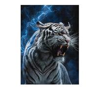 Rompecabezas Para Adolescentes 1000pcs(52x38cm) Electric Tiger Roar Wall Art Print Rompecabezas Para Adultos Juguetes Antiestrés Desafío Difícil Juego Desafiante Regalos 1000pcs(52x38cm)