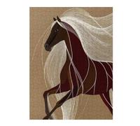 Rompecabezas Para Adolescentes 1000pcs(52x38cm) Elegant Horse Illustration with Flowing Mane Rompecabezas Para Adultos Juego Práctico Desafío Difícil Es Ideal Como Regalo 1000pcs(52x38cm)