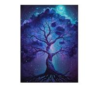 Rompecabezas Para Adolescentes 1000pcs(52x38cm) Enchanted Celestial Tree Art Print Rompecabezas Para Adultos Juguetes Antiestrés Desafío Difícil Juego Desafiante Regalos 1000pcs(52x38cm)