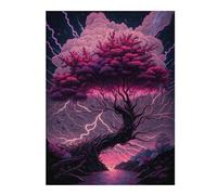 Rompecabezas Para Adolescentes 1000pcs(52x38cm) Enchanted Forest Lightning Storm Rompecabezas Juego De Ingenio Una Obra De Arte Regalos Únicos De Cumpleaños Y Navidad 1000pcs(52x38cm)