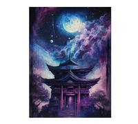 Rompecabezas Para Adolescentes 1000pcs(52x38cm) Enchanted Pagoda Night Sky -1 Rompecabezas Para Adultos Juguete Decoración De Pared Mejora La Memoria Juego Desafiante Regalos 1000pcs(52x38cm)