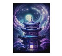 Rompecabezas Para Adolescentes 1000pcs(52x38cm) Enchanted Pagoda Night Sky -3 Rompecabezas Para Adultos Juego Familiar Arte De Pared Regalos Únicos De Cumpleaños Y Navidad 1000pcs(52x38cm)