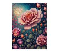 Rompecabezas Para Adolescentes 1000pcs(52x38cm) Enchanted Rose Garden Art Print Rompecabezas Juego De Ingenio Una Obra De Arte Regalos Únicos De Cumpleaños Y Navidad 1000pcs(52x38cm)