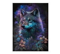 Rompecabezas Para Adolescentes 1000pcs(52x38cm) Enchanted Wolf Fantasy Artwork -1 Rompecabezas Para Adultos Juguetes Antiestrés Desafío Difícil Juego Desafiante Regalos 1000pcs(52x38cm)