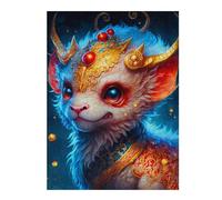Rompecabezas Para Adolescentes 1000pcs(52x38cm) Fantasy Horned Beast Art Print Rompecabezas Para Adultos Juguetes Antiestrés Desafío Difícil Juego Desafiante Regalos 1000pcs(52x38cm)