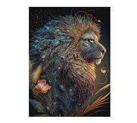 Rompecabezas Para Adolescentes 1000pcs(52x38cm) Fantasy Lion Art Print-5 Rompecabezas Para Adultos Juguetes Antiestrés Desafío Difícil Juego Desafiante Regalos 1000pcs(52x38cm)