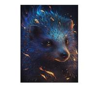 Rompecabezas Para Adolescentes 1000pcs(52x38cm) Flaming Blue Bear Artwork Rompecabezas Juego De Ingenio Una Obra De Arte Regalos Únicos De Cumpleaños Y Navidad 1000pcs(52x38cm)