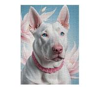 Rompecabezas Para Adolescentes 1000pcs(52x38cm) Floral White Dog Necklace Rompecabezas Para Adultos Juguete Decoración De Pared Mejora La Memoria Juego Desafiante Regalos 1000pcs(52x38cm)