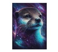 Rompecabezas Para Adolescentes 1000pcs(52x38cm) Galactic Otter Art Print Rompecabezas Para Adultos Juego Familiar Arte De Pared Regalos Únicos De Cumpleaños Y Navidad 1000pcs(52x38cm)