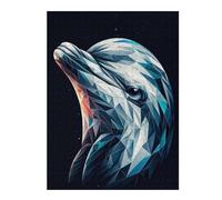 Rompecabezas Para Adolescentes 1000pcs(52x38cm) Geometric Dolphin Rompecabezas Juego De Ingenio Una Obra De Arte Regalos Únicos De Cumpleaños Y Navidad 1000pcs(52x38cm)