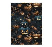 Rompecabezas Para Adolescentes 1000pcs(52x38cm) Halloween Pumpkin Patch Rompecabezas Para Adultos Juego Práctico Difícil Difícil Diversión Actividades En Casa, 1000pcs(52x38cm)