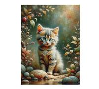 Rompecabezas Para Adolescentes 1000pcs(52x38cm) Magical Forest Kitten Rompecabezas Juego De Ingenio Una Obra De Arte Regalos Únicos De Cumpleaños Y Navidad 1000pcs(52x38cm)