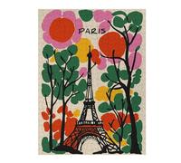 Rompecabezas Para Adolescentes 1000pcs(52x38cm) Paris Eiffel Tower Colorful Illustration Rompecabezas Juegos Relajantes Pero Divertidos Y Humorísticos Regalos De Cumpleaños Y Únicos 1000pcs(52x38cm)
