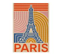 Rompecabezas Para Adolescentes 1000pcs(52x38cm) Paris Eiffel Tower Retro Art Rompecabezas Para Adultos Juego Práctico Decoración Del Hogar Diversión En El Hogar Actividades, 1000pcs(52x38cm)
