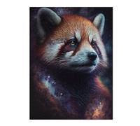 Rompecabezas Para Adolescentes 1000pcs(52x38cm) Red Panda Galaxy Art Print Rompecabezas Juego De Ingenio Una Obra De Arte Regalos Únicos De Cumpleaños Y Navidad 1000pcs(52x38cm)