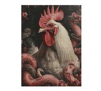 Rompecabezas Para Adolescentes 1000pcs(52x38cm) Rooster Surrounded by Snakes Rompecabezas Para Adultos Juguete Decoración De Pared Mejora La Memoria Juego Desafiante Regalos 1000pcs(52x38cm)
