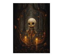 Rompecabezas Para Adolescentes 1000pcs(52x38cm) Spooky Forest Lantern Walk Rompecabezas Para Adultos Juegos Familiares Corte De Precisión Actividades Divertidas En Casa 1000pcs(52x38cm)