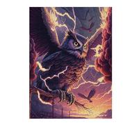 Rompecabezas Para Adolescentes 1000pcs(52x38cm) Thundering Owl Majesty Rompecabezas Para Adultos Juegos De Relajación Análisis Y Lógica Juegos Desafiantes Regalos 1000pcs(52x38cm)