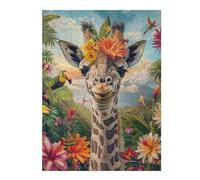 Rompecabezas Para Adolescentes 1000pcs(52x38cm) Tropical Giraffe Adventure Rompecabezas Para Adultos Juguetes Antiestrés Desafío Difícil Juego Desafiante Regalos 1000pcs(52x38cm)