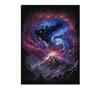 Rompecabezas Para Adolescentes 1000pcs(52x38cm) Volcanic Eruption in Space Rompecabezas Juego De Ingenio Una Obra De Arte Regalos Únicos De Cumpleaños Y Navidad 1000pcs(52x38cm)