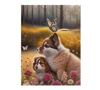 Rompecabezas Para Adolescentes 1000pcs(52x38cm) Whimsical Forest Friends Rompecabezas Juego De Ingenio Una Obra De Arte Regalos Únicos De Cumpleaños Y Navidad 1000pcs(52x38cm)