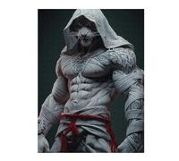 Rompecabezas Para Adolescentes 1000pcs(52x38cm) White Tiger Warrior Statue Rompecabezas Para Adultos Juegos Familiares Corte De Precisión Actividades Divertidas En Casa 1000pcs(52x38cm)