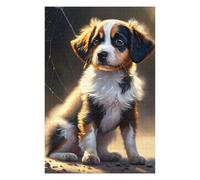 Rompecabezas Para Adolescentes 1000pcs(75x50cm) Adorable Tri-Color Puppy Portrait Rompecabezas Para Adultos Juegos Familiares Corte De Precisión Actividades Divertidas En Casa 1000pcs(75x50cm)