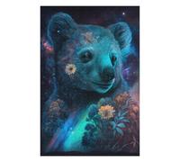 Rompecabezas Para Adolescentes 1000pcs(75x50cm) Cosmic Bear Fantasy Art Print Rompecabezas Para Adultos Juego Familiar Arte De Pared Regalos Únicos De Cumpleaños Y Navidad 1000pcs(75x50cm)