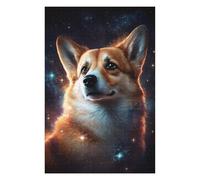 Rompecabezas Para Adolescentes 1000pcs(75x50cm) Cosmic Corgi Portrait-8 Rompecabezas Para Adultos Juegos Familiares Ensamblaje De Patrones Ayuda A Ejercitar El Cerebro 1000pcs(75x50cm)