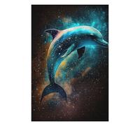 Rompecabezas Para Adolescentes 1000pcs(75x50cm) Cosmic Dolphin Art Print-10 Rompecabezas Para Adultos Juegos Familiares Corte De Precisión Actividades Divertidas En Casa 1000pcs(75x50cm)
