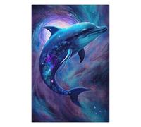 Rompecabezas Para Adolescentes 1000pcs(75x50cm) Cosmic Dolphin Art Print-4 Rompecabezas Para Adultos Juegos Familiares Corte De Precisión Actividades Divertidas En Casa 1000pcs(75x50cm)