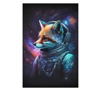 Rompecabezas Para Adolescentes 1000pcs(75x50cm) Cosmic Fox Astronaut Art Print-7 Rompecabezas Juego De Ingenio Una Obra De Arte Regalos Únicos De Cumpleaños Y Navidad 1000pcs(75x50cm)