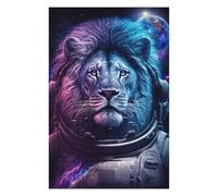 Rompecabezas Para Adolescentes 1000pcs(75x50cm) Cosmic Lion Astronaut Art Print-3 Rompecabezas Para Adultos Juegos Familiares Ensamblaje De Patrones Ayuda A Ejercitar El Cerebro 1000pcs(75x50cm)