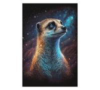 Rompecabezas Para Adolescentes 1000pcs(75x50cm) Cosmic Meerkat Art Print Rompecabezas Para Adultos Juegos Familiares Corte De Precisión Actividades Divertidas En Casa 1000pcs(75x50cm)