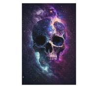 Rompecabezas Para Adolescentes 1000pcs(75x50cm) Cosmic Skull Art Print-10 Rompecabezas Para Adultos Juguetes Antiestrés Desafío Difícil Juego Desafiante Regalos 1000pcs(75x50cm)