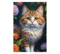 Rompecabezas Para Adolescentes 1000pcs(75x50cm) Fluffy Cat Garden Rompecabezas Para Adultos Juego Familiar Arte De Pared Regalos Únicos De Cumpleaños Y Navidad 1000pcs(75x50cm)