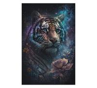 Rompecabezas Para Adolescentes 1000pcs(75x50cm) Galactic Tiger Portrait-4 Rompecabezas Para Adultos Juegos De Relajación Análisis Y Lógica Juegos Desafiantes Regalos 1000pcs(75x50cm)