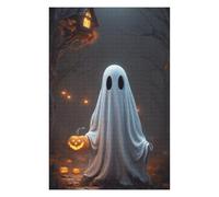Rompecabezas Para Adolescentes 1000pcs(75x50cm) Halloween Ghost with Lanterns Rompecabezas Para Adultos Juegos Familiares Corte De Precisión Actividades Divertidas En Casa 1000pcs(75x50cm)