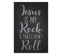 Rompecabezas Para Adolescentes 1000pcs(75x50cm) Jesus Is My Rock, Thats How I Roll Rompecabezas Juegos Relajantes Difícil Difícil Y Desafiante 1000pcs(75x50cm)