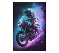 Rompecabezas Para Adolescentes 1000pcs(75x50cm) Motorcycle Rider in Neon Dreamscape Rompecabezas Para Adultos Juegos Familiares Ensamblaje De Patrones Ayuda A Ejercitar El Cerebro 1000pcs(75x50cm)