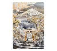 Rompecabezas Para Adolescentes 1000pcs(75x50cm) Mount Fujis Golden Gateway Rompecabezas Para Adultos Juegos Familiares Corte De Precisión Actividades Divertidas En Casa 1000pcs(75x50cm)