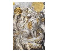 Rompecabezas Para Adolescentes 1000pcs(75x50cm) Nine Tailed Fox Elegance Rompecabezas Para Adultos Juego Práctico Difícil Difícil Diversión Actividades En Casa, 1000pcs(75x50cm)