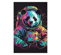 Rompecabezas Para Adolescentes 1000pcs(75x50cm) Panda Astronaut Space Suit Rompecabezas Para Adultos Juegos Familiares Ensamblaje De Patrones Ayuda A Ejercitar El Cerebro 1000pcs(75x50cm)
