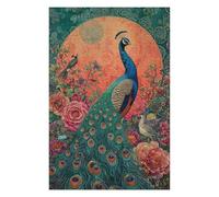 Rompecabezas Para Adolescentes 1000pcs(75x50cm) Peacock Garden Art Print-2 Rompecabezas Para Adultos Juego Familiar Arte De Pared Regalos Únicos De Cumpleaños Y Navidad 1000pcs(75x50cm)