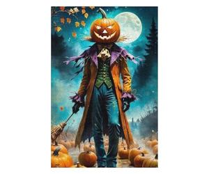 Rompecabezas Para Adolescentes 1000pcs(75x50cm) Pumpkin Head Halloween Scarecrow Rompecabezas Para Adultos Juegos Familiares Corte De Precisión Actividades Divertidas En Casa 1000pcs(75x50cm)