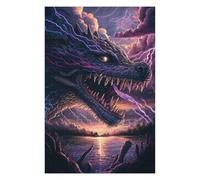 Rompecabezas Para Adolescentes 1000pcs(75x50cm) Thunder Dragon's Roar Rompecabezas Para Adultos Juegos Familiares Corte De Precisión Actividades Divertidas En Casa 1000pcs(75x50cm)