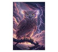 Rompecabezas Para Adolescentes 1000pcs(75x50cm) Thunderstorm Owl Perch Rompecabezas Para Adultos Juguete Decoración De Pared Mejora La Memoria Juego Desafiante Regalos 1000pcs(75x50cm)