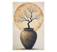 Rompecabezas Para Adolescentes 1000pcs(75x50cm) Tree in Pot Wabi Sabi Art Rompecabezas Para Adultos Juego Práctico Decoración De Pared Regalos De Navidad Y Cumpleaños 1000pcs(75x50cm)
