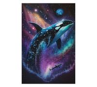 Rompecabezas Para Adolescentes 1000pcs(75x50cm) Whale in Space Art Print-11 Rompecabezas Para Adultos Juegos Familiares Corte De Precisión Actividades Divertidas En Casa 1000pcs(75x50cm)